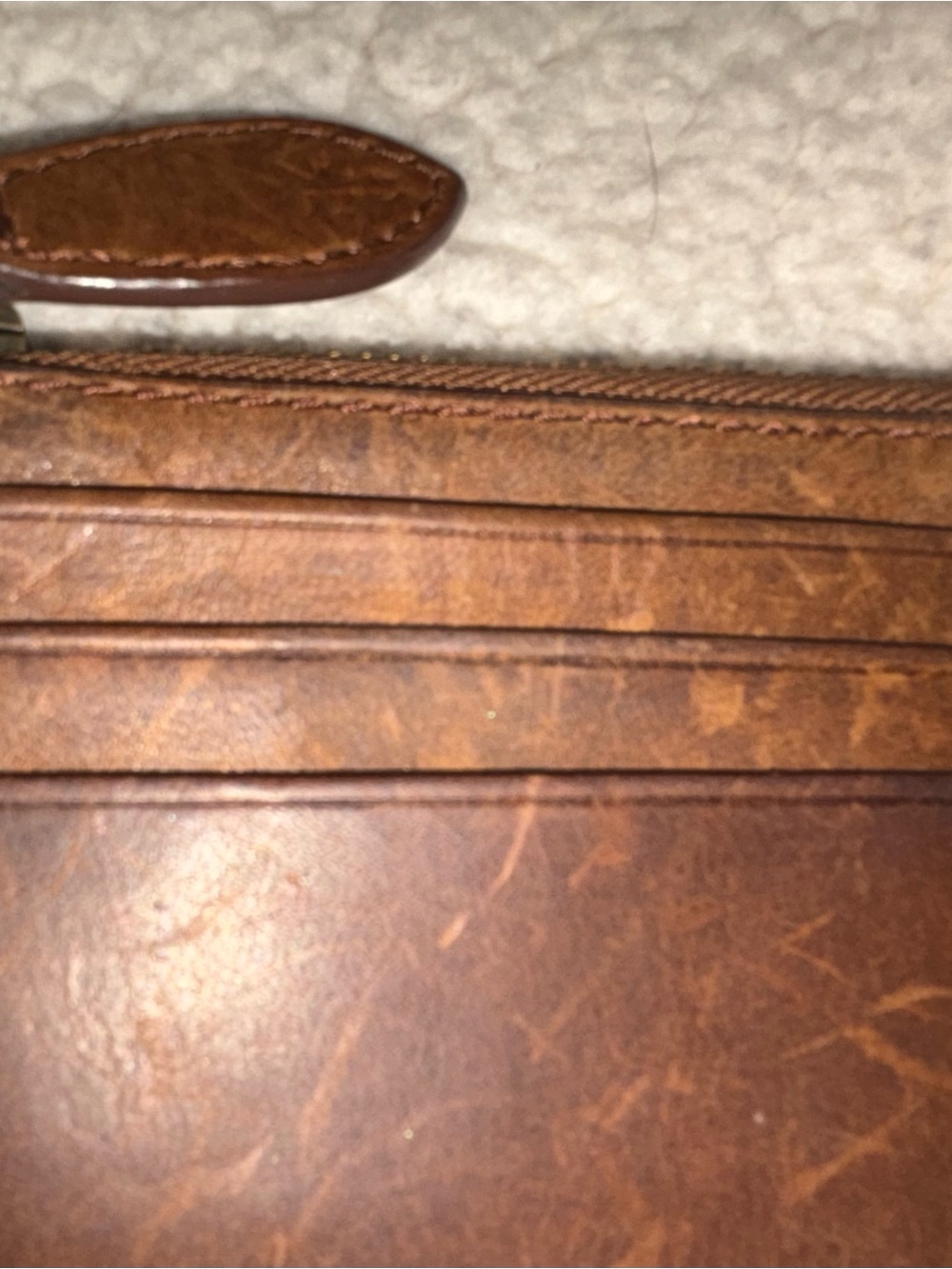 FRYE Slim Leather Card Case - Picture 4 of 5